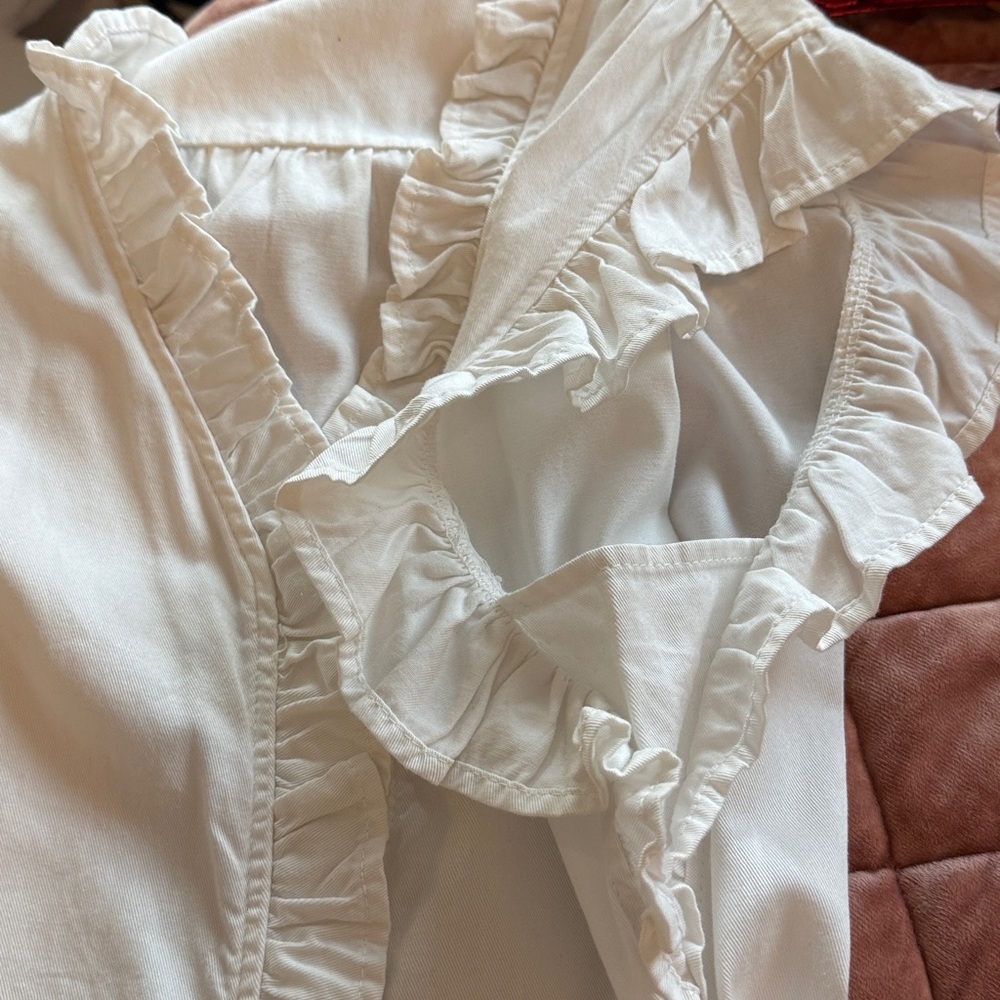 Stark X White Sleeveless Ruffle Dress Size Medium - Picture 6 of 9